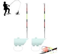 enseak 2pcs High Sensitivity Fishing Float Bite Alert for Rods,Smart LED Luminous Hook Alarm,High Sensitivity nightfishing Float Bite Alert,Waterproof Sea Lake Gear for Day & NightFishing(A)