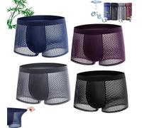enseak Bamboo Fiber Boxer Briefs,Boxer in Fibra di bambù,Boxers bambù,Boxer da Uomo in Fibra di bambù,Boxer Bamboo Uomo,Biancheria Intima da Uomo in Nylon Traspirante