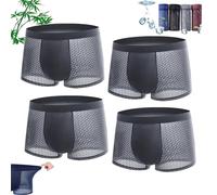 enseak Bamboo Fiber Boxer Briefs,Boxer in Fibra di bambù,Boxers bambù,Boxer da Uomo in Fibra di bambù,Boxer Bamboo Uomo,Biancheria Intima da Uomo in Nylon Traspirante