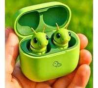 enseak Frog Earbuds,Cute Animal Shaped Bluetooth Earbuds With Charging Case,Frog-Earbuds Wireless Bluetooth,Bass Wireless Headphones,Noise Reduction,Waterproof Headphones,Travel And Daily Use(B)