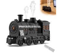 enseak Train Diffuser,Diffusore di Oli Essenziali, Forma A Treno da 300 Ml, 2 modalità, Luci Notturne, Umidificatore A Nebbia Fredda per Camera da Letto, Diffusore di Aromi per