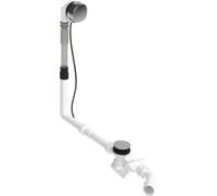 Duravit Quadroval set de vidage et de trop-plein avec bec de baignoire 792207, chrome, 792207000001000, 792207000001000