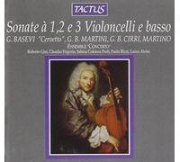 Sonate A 1,2 & 3 Violoncelli e Basso: Basevi, Martini, Cirri, M... (Audio Cd)