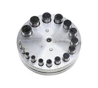 Ensemble De 17 Pièces Pour Emporte-pièces Ronds En Bijouterie - De Pour Or Et Argent | De Manuel D'arrondi Pour Plaques De Bijoux | De Pour