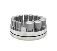 Ensemble De 17 Pièces Pour Emporte-pièces Ronds En Bijouterie - De Pour Or Et Argent | De Manuel D'arrondi Pour Plaques De Bijoux | De Pour