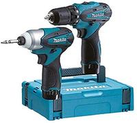 MAKITA Kit/Cofanetto Trapano + Avvitatore + 2 BATTERIE 10,8 V DF330D + TD090D