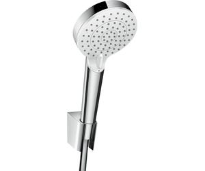ensemble de douche Crometta Vario EcoSmart avec flexible de douche 160 cm, 26693400, blanc/chrome, 26694400, 26694400