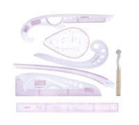 Ensemble De Tailleur Multifonctions - Règle De 7-, Kit De Règle De Classement En Forme De Courbe | Avec Molette, Pour La Conception De Patrons De Et La Confection De Vêtements