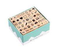 Ensemble De Tampons En Bois - Ensemble De Tampons En Caoutchouc Et Bois, Lettres Dee L'alphabet | Pour Journal | Kit Dee Chevalière Tampon Caoutchouc Pour Artisanat D'art Portable