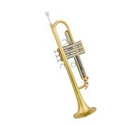Ensemble Di Trombe Standard Bellissimo Strumento A Tromba In Ottone Placcato Oro Con Bocchino In Sib Guanti Tracolla E Custodia.