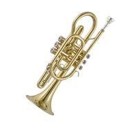 Ensemble Di Trombe Standard Strumento Cornetta In Si Bemolle Per Principianti Corpo In Ottone Laccato Oro