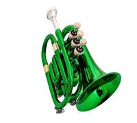 Ensemble Di Trombe Standard Tromba Da Palma Mini Sib Chiave Rosso Argento Verde Oro Disponibile(Green)