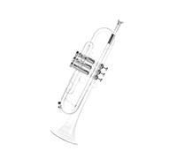Ensemble Di Trombe Standard Tromba In Plastica Trasparente Con Chiave In Do Pianoforte E Bocchino Strumento Professionale In Ottone