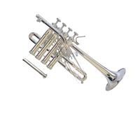 Ensemble Di Trombe Standard Tromba Soprano Argentata In Si Bemolle Chiave In La 4 Pistoni