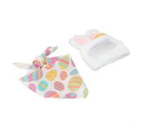 Ensemble d'oca per portico pasquale con cappello da coniglietto e tutù a forma di uovo, per tutto l'anno, per uso esterno e decorazione del cortile (C)