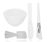 Ensemble d'outils de masque facial DIY, ensemble de bols de mélange de masque facial, kit d'applicateur en silicone souple de haute qualité pour les soins de la peau