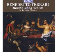 In Tabernae Musica-musiche Varie A Voce Sola - Benedetto Ferrari (Audio Cd)