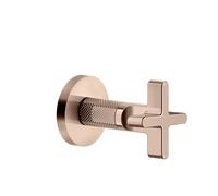 Ensemble prêt à poser Gessi Inciso vanne darrêt 3/4 pour corps encastré, poignée X, 58363030, 58363030, Colorazione: Rame PVD