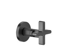 Ensemble prêt à poser Gessi Inciso vanne darrêt 3/4 pour corps encastré, poignée X, 58363726, 58363726, Colorazione: Bronzo caldo spazzolato PVD
