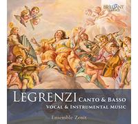 Giovanni Legrenzi Legrenzi: Canto & Basso: Vocal & Instrumental Music (CD) Album