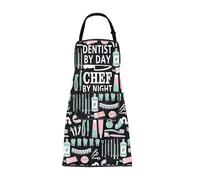 ENSIANTH Grembiule dentista Dentista Igienista Regalo Collaboratore Dentale Regali per Assistente Dentale Regali di Laurea per Dentista Chef Grembiuli, Grembiule dentista 25617, M