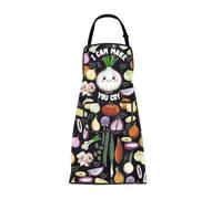 ENSIANTH Grembiuli a cipolla regalo per gli amanti delle cipolle I Can Make You Cry Cooking BBQ Grembiule da cucina con tasche regalo di verdure, 25109 Grembiule Cipolla, M