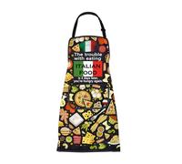 ENSIANTH Grembiuli italiani per uomini e donne italiani grembiuli da cucina italiana grembiule da cucina italiana grembiule da cucina italiana regalo amante italiano, grembiule italiano, M