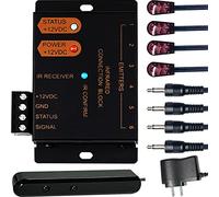 Ensigear 1X6 IR Repeater System - Hidden IR Control Extender Kit System for Home Theater(Black)