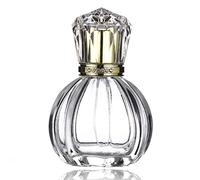 Enslz 50 ml bottiglia spray vintage a forma di zucca ricaricabile in vetro cristallo atomizzatore vuoto, nebulizzatore sottile (zucca)