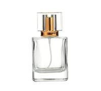 Enslz Bottiglie di profumo in vetro ricaricabili da 50 ml da viaggio vuote atomizzatore profumo spray con imbuti (oro)