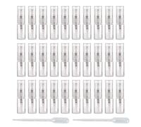 Enslz Mini flacone spray da 2ml, 30pezzi, flacone spray in vetro ricaricabile, atomizzatore di profumo collutorio atomizzatore per la pulizia di contenitori ricaricabili(2ml)