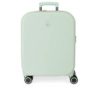 Enso Annie Green Valigia da cabina 40x55x20 cm ABS rigido Chiusura TSA integrata 37L 2,74 kg 4 doppie ruote Bagaglio a mano estensibile
