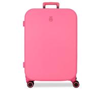 Enso Annie Valigia media rosa 48 x 70 x 28 cm Rigida ABS Chiusura TSA integrata 79 L 4,32 kg 4 ruote doppie, Rosa, Valigia media