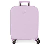 Enso Annie Viola Valigia da cabina 40x55x20 cm ABS rigido Chiusura TSA integrata 37L 2,74 kg 4 doppie ruote Bagaglio a mano espandibile