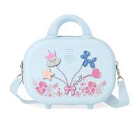 Enso Balloons Borsa da toilette adattabile con tracolla turchese 29x21x15 cm ABS rigido 9,14 l 2,52 kg