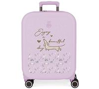 Enso Beautiful day Valigia da cabina viola 40x55x20 cm ABS rigido Lucchetto TSA integrato 37L 3,22 kg 4 doppie ruote Bagaglio a mano