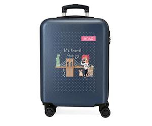 Enso Beauty case Travel Time, Blu, 38x55x20 cms, valigetta