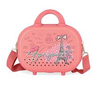 Enso Bonjour Borsa da toilette adattabile con tracolla Corallo 29x21x15 cm ABS rigido 9,14 L 2,52 kg