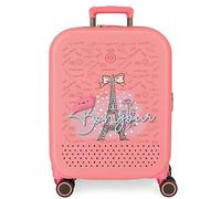 Enso Bonjour Cabin Valigia Corallo 40x55x20 cm ABS rigido Lucchetto TSA integrato 37L 2,74 kg 4 Doppie ruote Bagaglio a mano