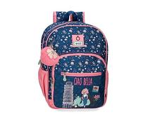 Enso Ciao Bella Zaino Scuola Blu 30x38x12 cm Poliestere 13,68L, blu, Taglia unica, Zaino scuola