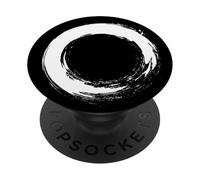 Enso Circle Zen, estetica giapponese, libera mente e meditazione PopSockets PopGrip Adesivo