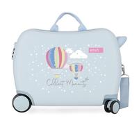 Enso Collect Moments, Valigia Per Bambini 2 Ruote Multidirezionali Ragazza, (Cian), 50x38x20 cms