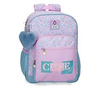 Enso Cute girl Zaino Scuola Viola Adattabile a Trolley 30x38x12 cm Poliestere 13.68L