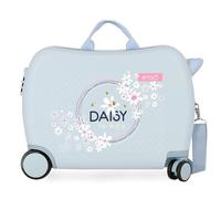 Enso Daisy - Valigia per bambini, blu, 50 x 38 x 20 cm, rigida ABS, chiusura a combinazione laterale, 34, 1,8 kg, 4 ruote, bagaglio a mano