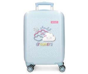 Enso Dreamer - Valigetta per bambini in ABS, doppia ruota girevole multidirezionale, chiusura laterale a combinazione per viaggi sicuri, molteplici possibilità di utilizzo, Blu, Blu, valigetta