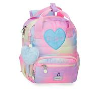 Enso Free Spirit Zaino per la scuola per bambini realizzato in poliestere, spallacci larghi e regolabili che si adattano e tasca frontale., multicolore, Talla única, Zaino piccolo
