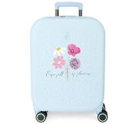 Enso Full of Flowers Valigia da cabina blu 40 x 55 x 20 cm Rigida 3,22 kg Chiusura a combinazione laterale ABS 3,22 kg 37 L Bagaglio a mano, blu, Taglia unica, Valigia cabina