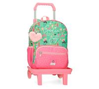 Enso Garden Party Zaino scuola con carrello Multicolore 30x38x12 cm Poliestere, multicolore, 30x38x12 cms, Zaino scuola con carrello