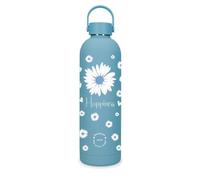 Enso Happiness Blu Bottiglia in Acciaio Inossidabile 7x26.5x7 cm