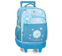 Enso Happiness Zaino Compact 2 Ruote Denim 33x44x21 cm Poliestere